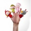 Marionnettes à doigts chaperon rouge (x4)